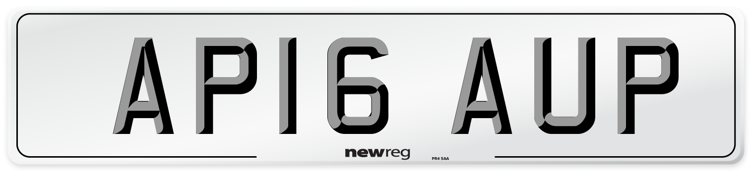 AP16 AUP Number Plate from New Reg